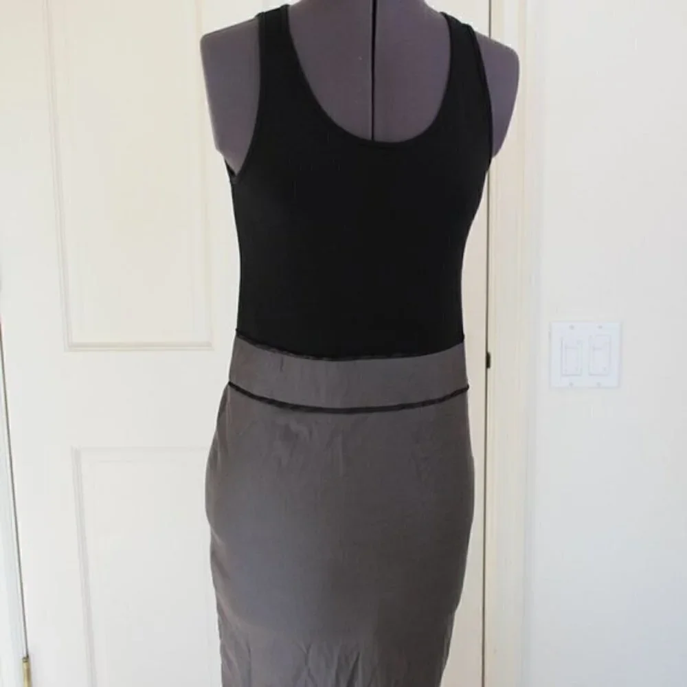 THEME dress simple black dress Small